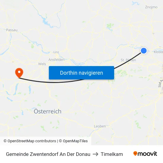 Gemeinde Zwentendorf An Der Donau to Timelkam map