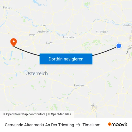 Gemeinde Altenmarkt An Der Triesting to Timelkam map