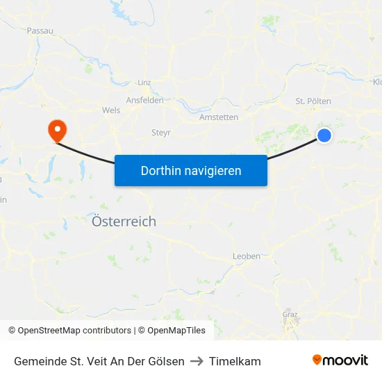 Gemeinde St. Veit An Der Gölsen to Timelkam map