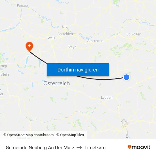 Gemeinde Neuberg An Der Mürz to Timelkam map