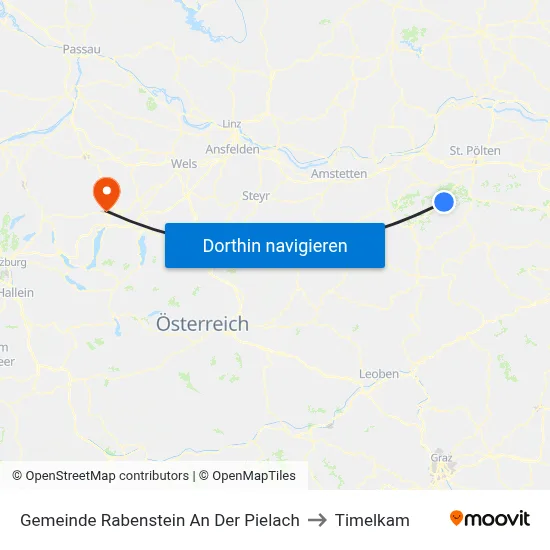 Gemeinde Rabenstein An Der Pielach to Timelkam map