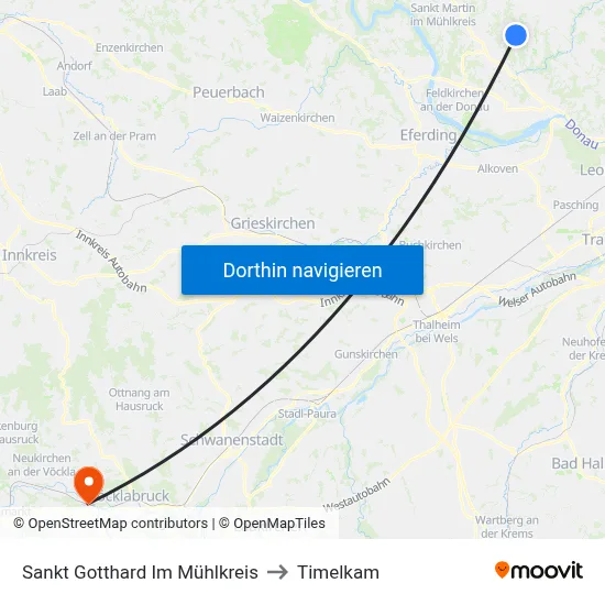 Sankt Gotthard Im Mühlkreis to Timelkam map