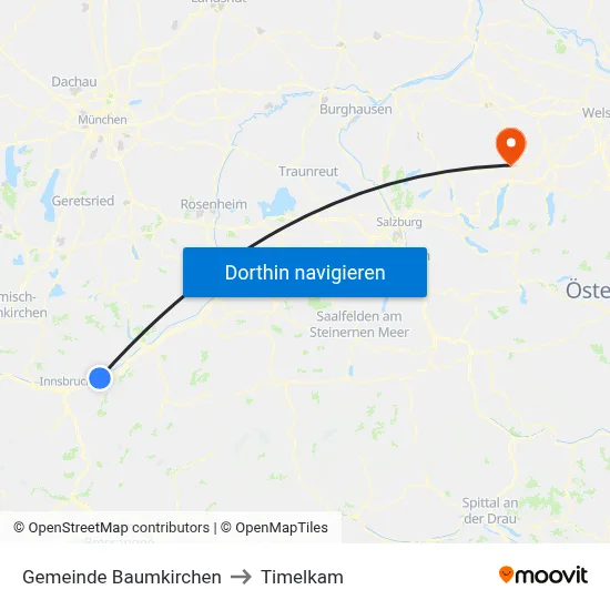 Gemeinde Baumkirchen to Timelkam map