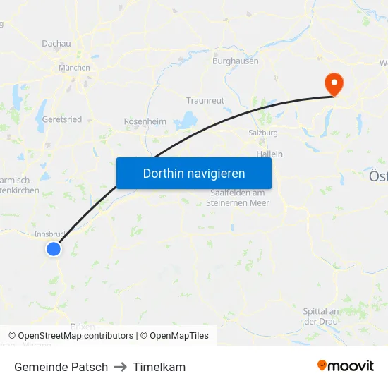 Gemeinde Patsch to Timelkam map