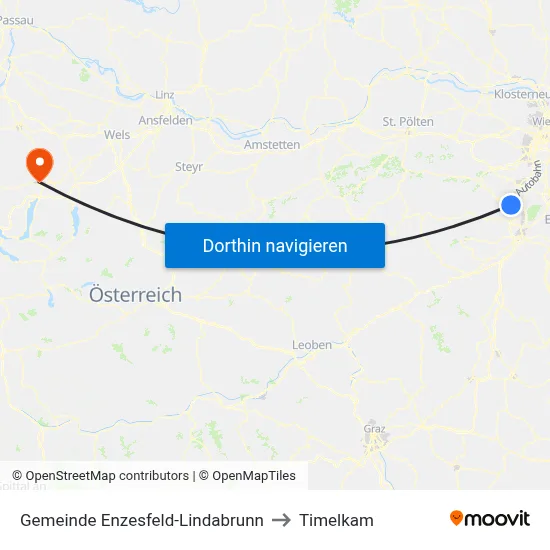 Gemeinde Enzesfeld-Lindabrunn to Timelkam map