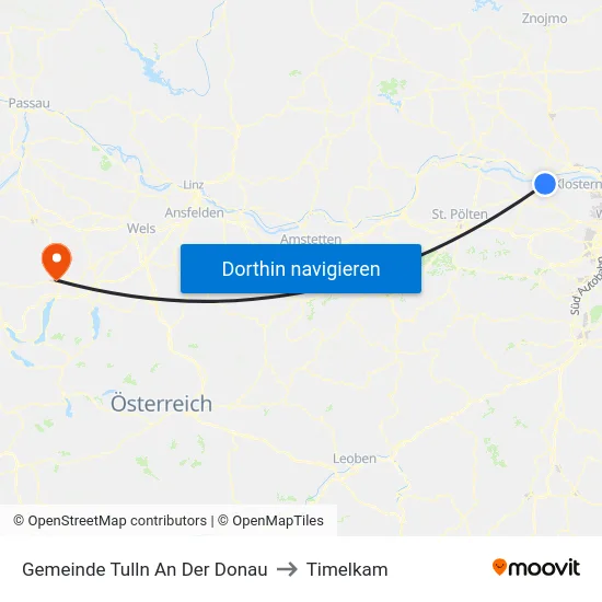 Gemeinde Tulln An Der Donau to Timelkam map