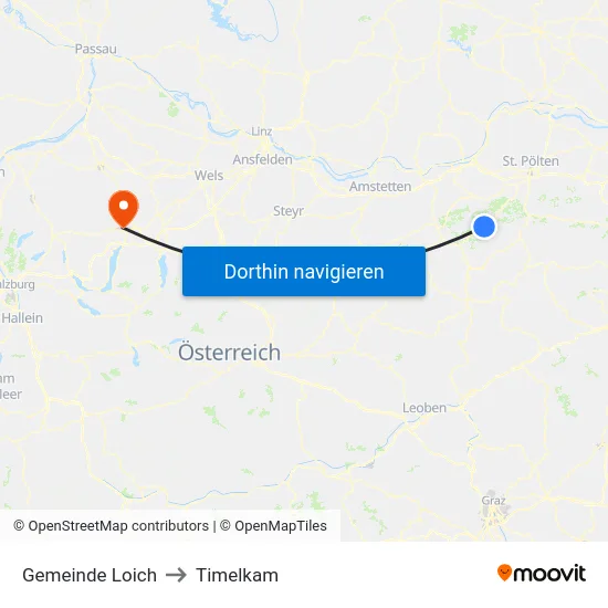 Gemeinde Loich to Timelkam map