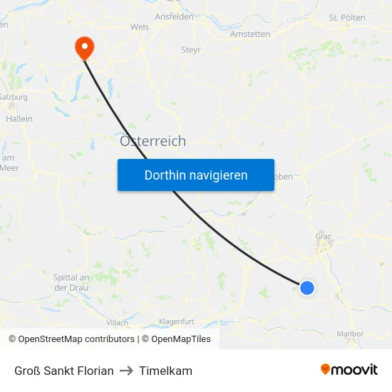 Groß Sankt Florian to Timelkam map