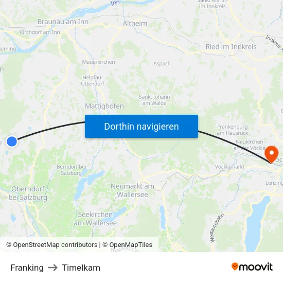 Franking to Timelkam map