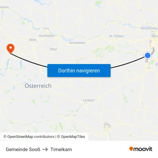 Gemeinde Sooß to Timelkam map