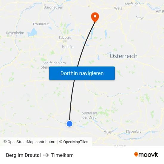 Berg Im Drautal to Timelkam map