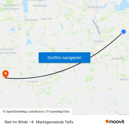 Reit Im Winkl to Marktgemeinde Telfs map