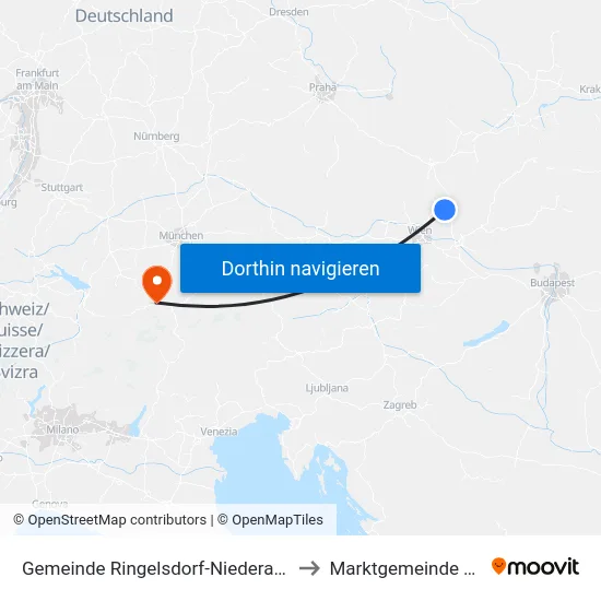 Gemeinde Ringelsdorf-Niederabsdorf to Marktgemeinde Telfs map