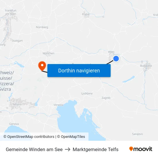 Gemeinde Winden am See to Marktgemeinde Telfs map