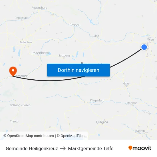 Gemeinde Heiligenkreuz to Marktgemeinde Telfs map