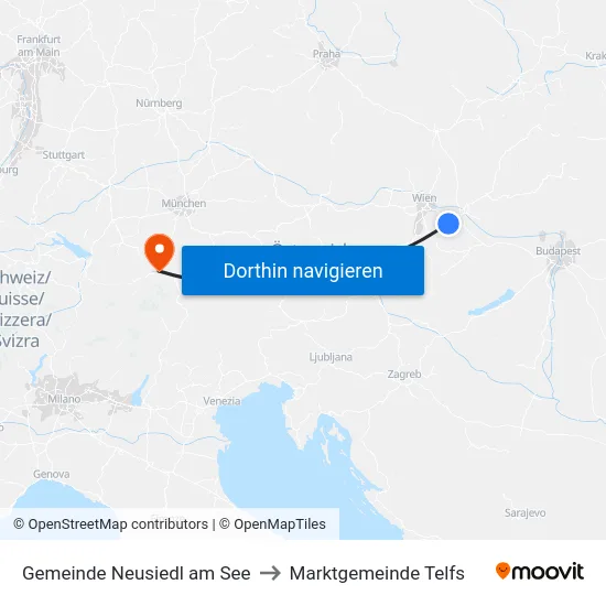 Gemeinde Neusiedl am See to Marktgemeinde Telfs map