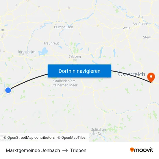 Marktgemeinde Jenbach to Trieben map