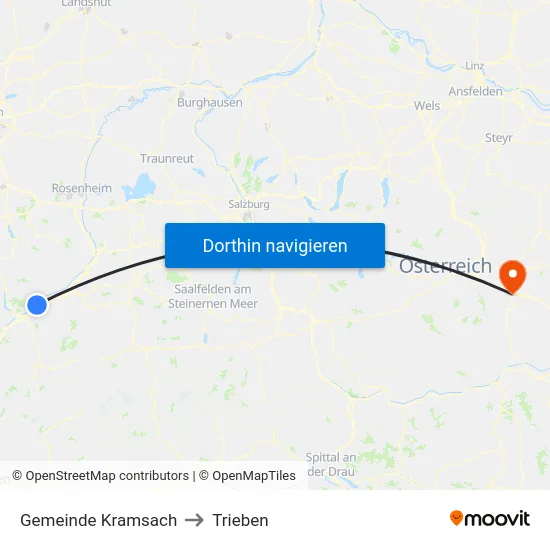 Gemeinde Kramsach to Trieben map
