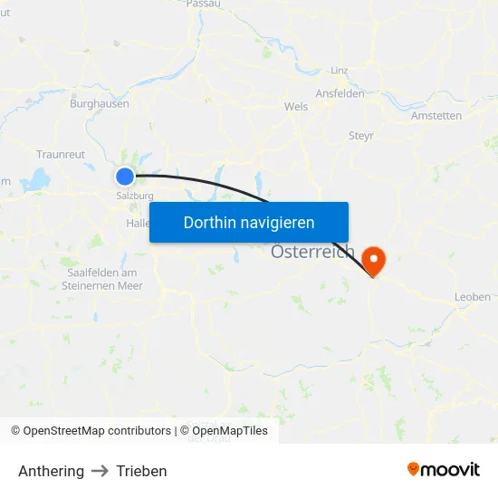 Anthering to Trieben map