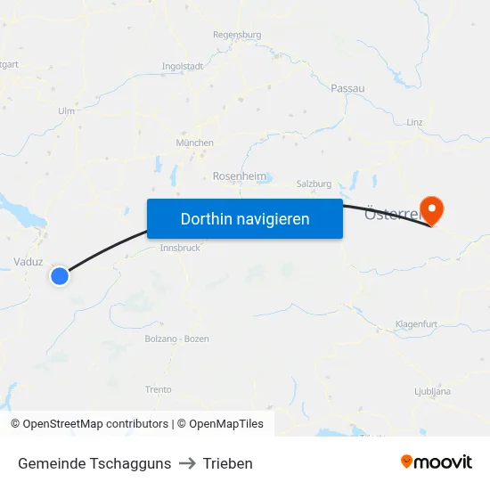 Gemeinde Tschagguns to Trieben map