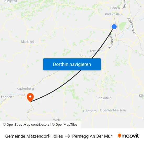 Gemeinde Matzendorf-Hölles to Pernegg An Der Mur map