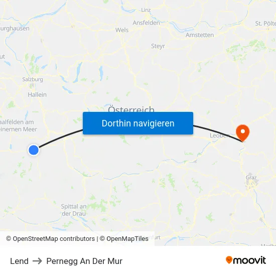 Lend to Pernegg An Der Mur map