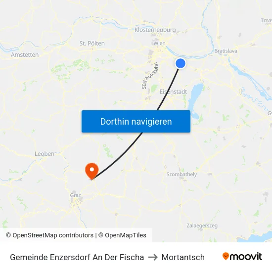Gemeinde Enzersdorf An Der Fischa to Mortantsch map