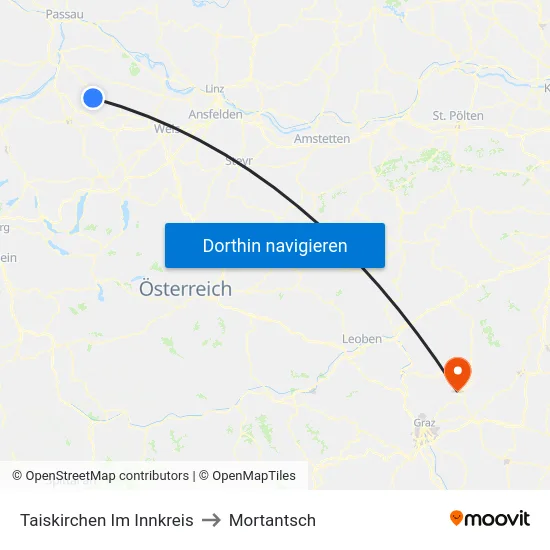 Taiskirchen Im Innkreis to Mortantsch map