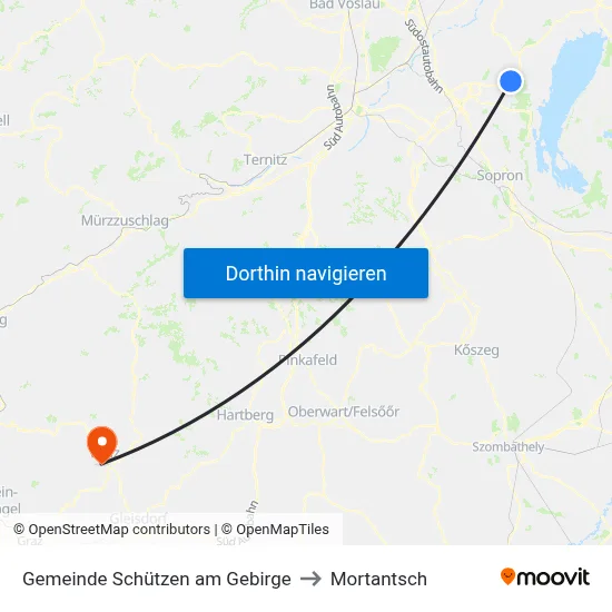 Gemeinde Schützen am Gebirge to Mortantsch map