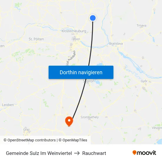 Gemeinde Sulz Im Weinviertel to Rauchwart map