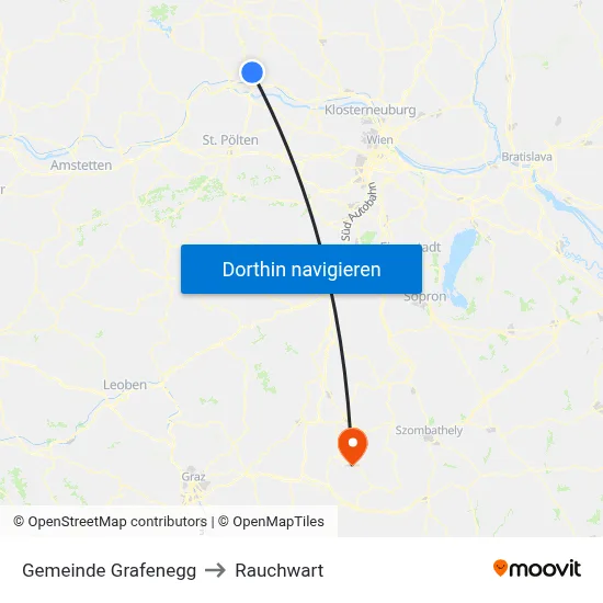 Gemeinde Grafenegg to Rauchwart map