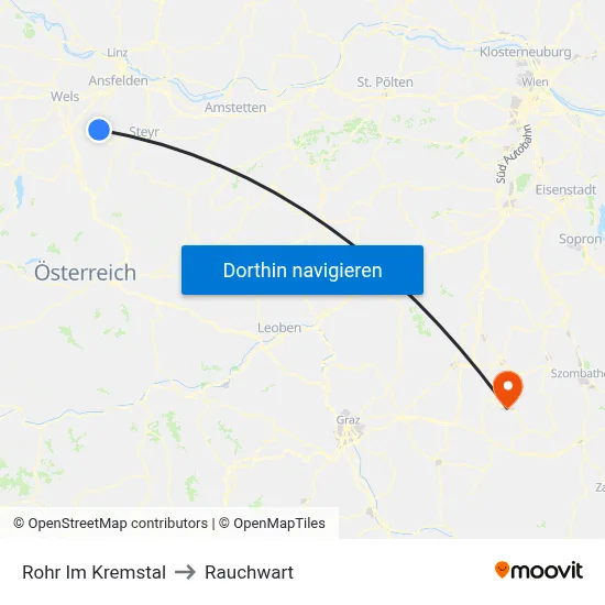 Rohr Im Kremstal to Rauchwart map