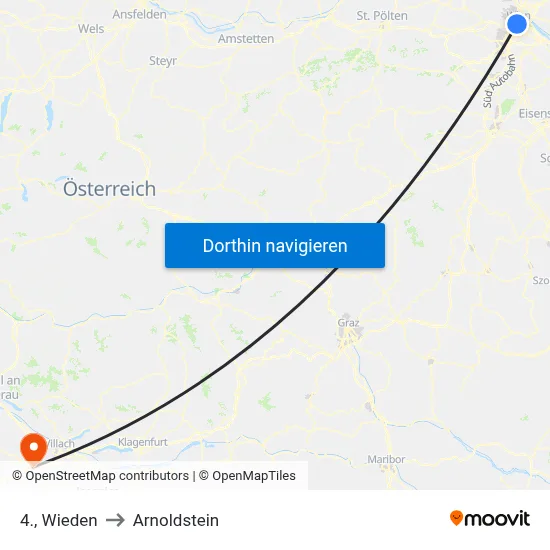 4., Wieden to Arnoldstein map