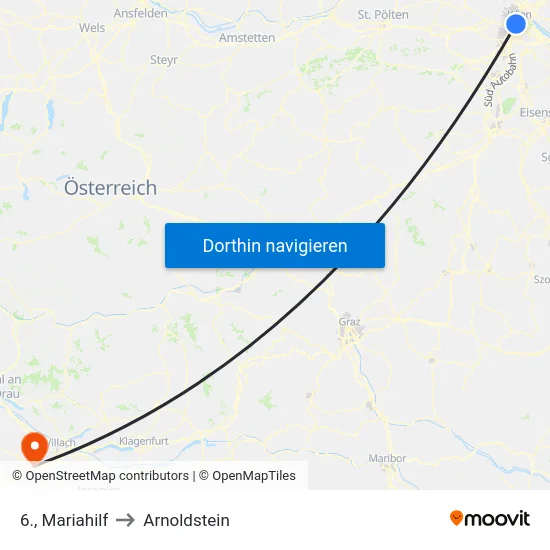 6., Mariahilf to Arnoldstein map