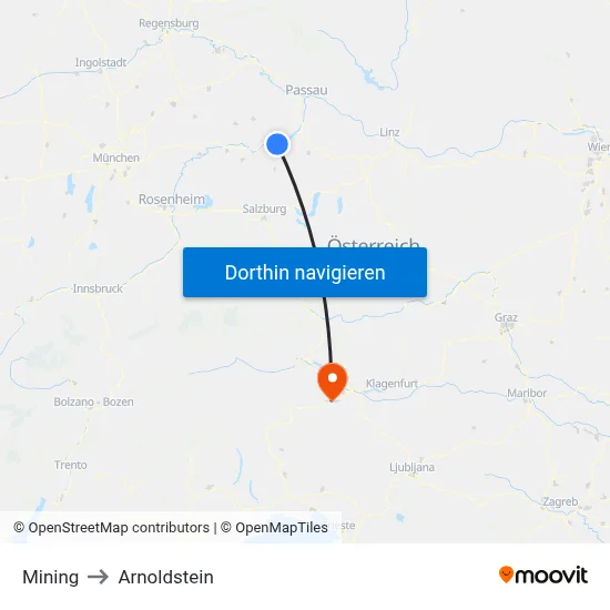 Mining to Arnoldstein map