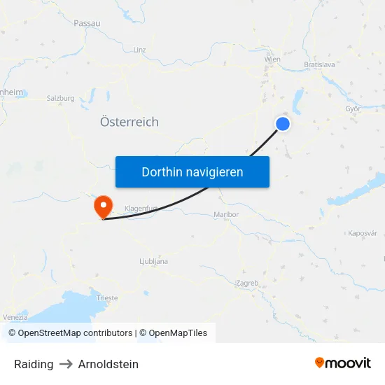 Raiding to Arnoldstein map