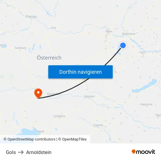 Gols to Arnoldstein map