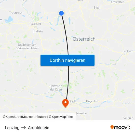 Lenzing to Arnoldstein map