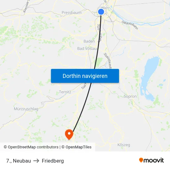 7., Neubau to Friedberg map