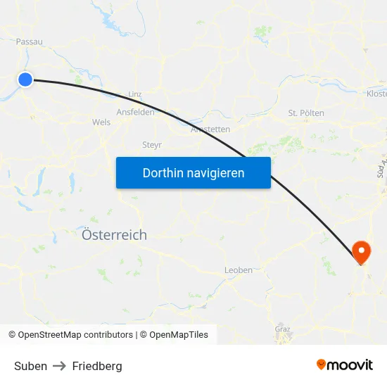 Suben to Friedberg map