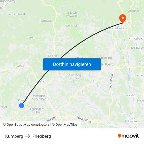 Kumberg to Friedberg map