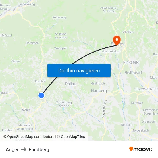 Anger to Friedberg map