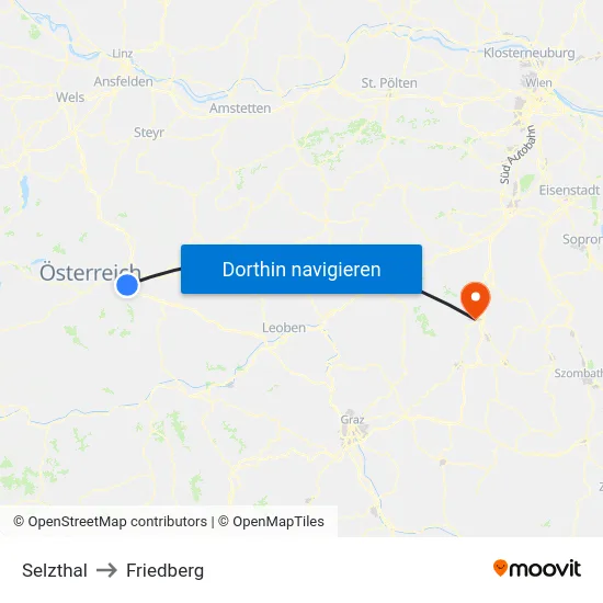 Selzthal to Friedberg map