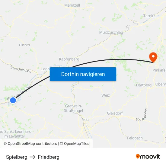 Spielberg to Friedberg map