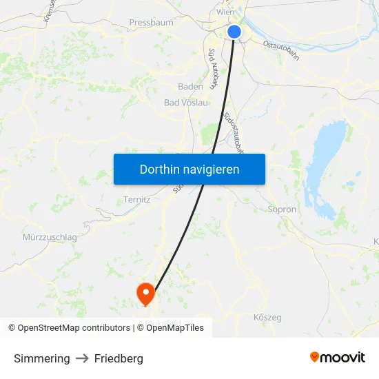 Simmering to Friedberg map