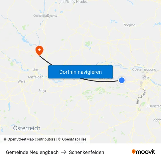 Gemeinde Neulengbach to Schenkenfelden map