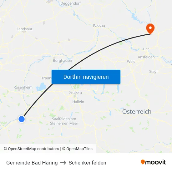 Gemeinde Bad Häring to Schenkenfelden map
