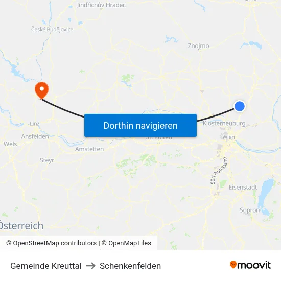 Gemeinde Kreuttal to Schenkenfelden map