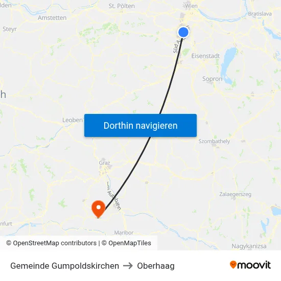Gemeinde Gumpoldskirchen to Oberhaag map