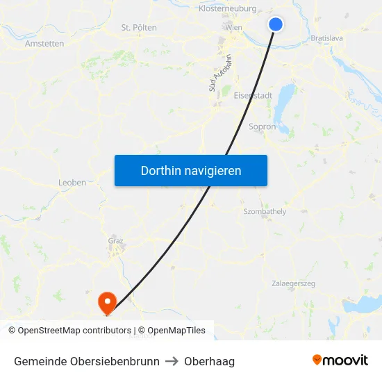 Gemeinde Obersiebenbrunn to Oberhaag map